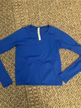 lululemon athletica Royal Blue Long-Sleeve Performance Tee